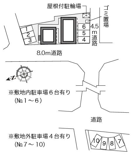 ★手数料０円★美濃加茂市太田町　月極駐車場（LP）